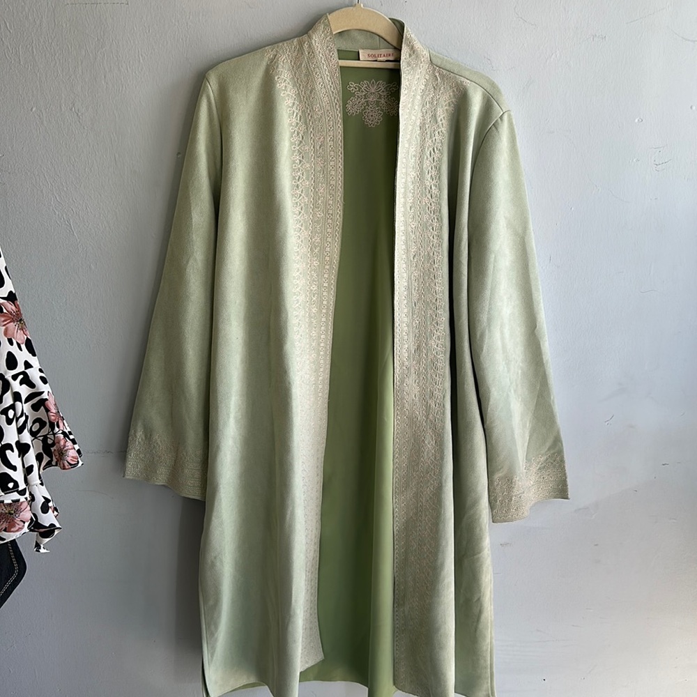 Anthropologie Solitaire NTW Mint Green Coat